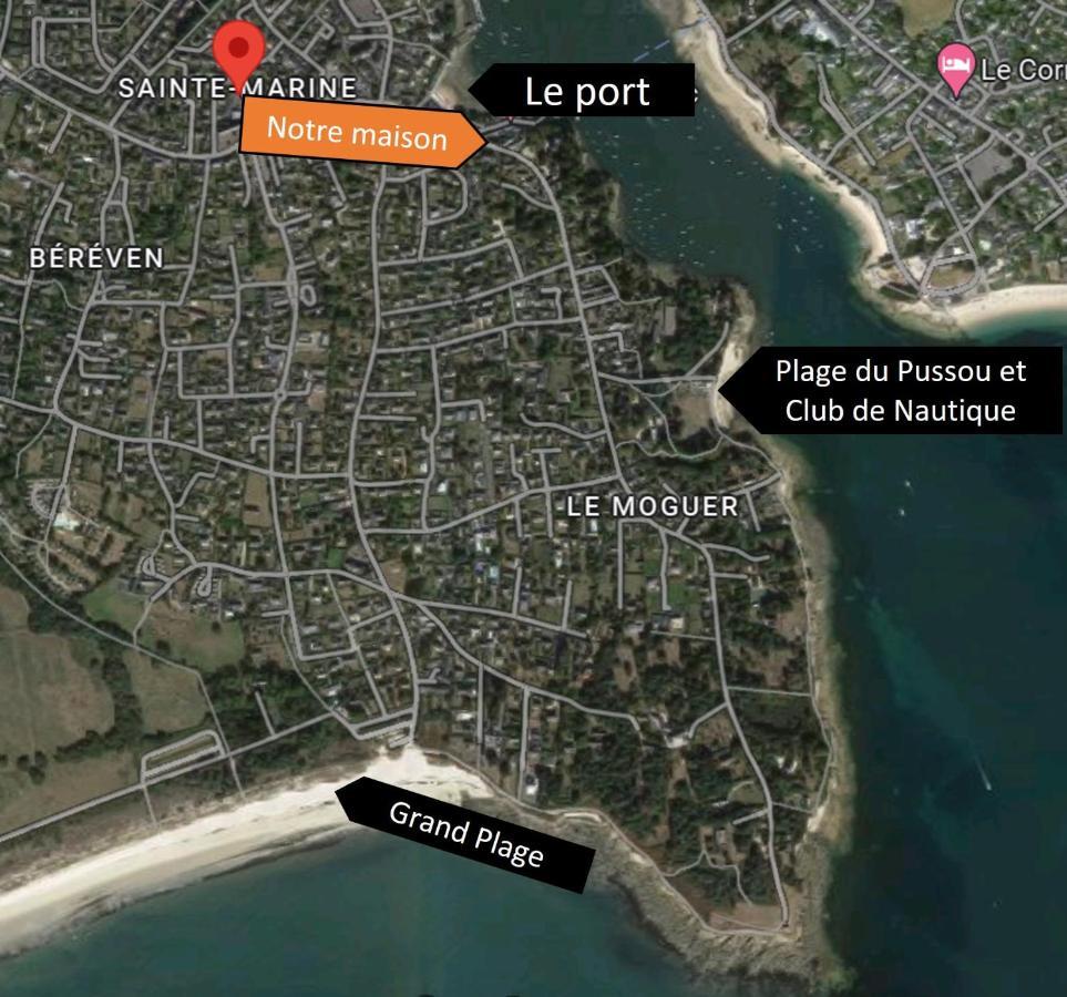 Charmante Maison Au Port De Sainte Marine 콩브리 외부 사진